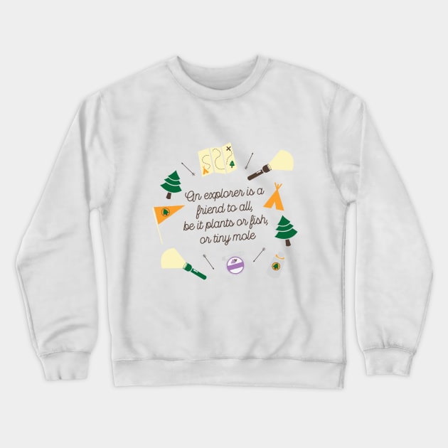 UP! Wilderness Explorer Crewneck Sweatshirt by jordihales